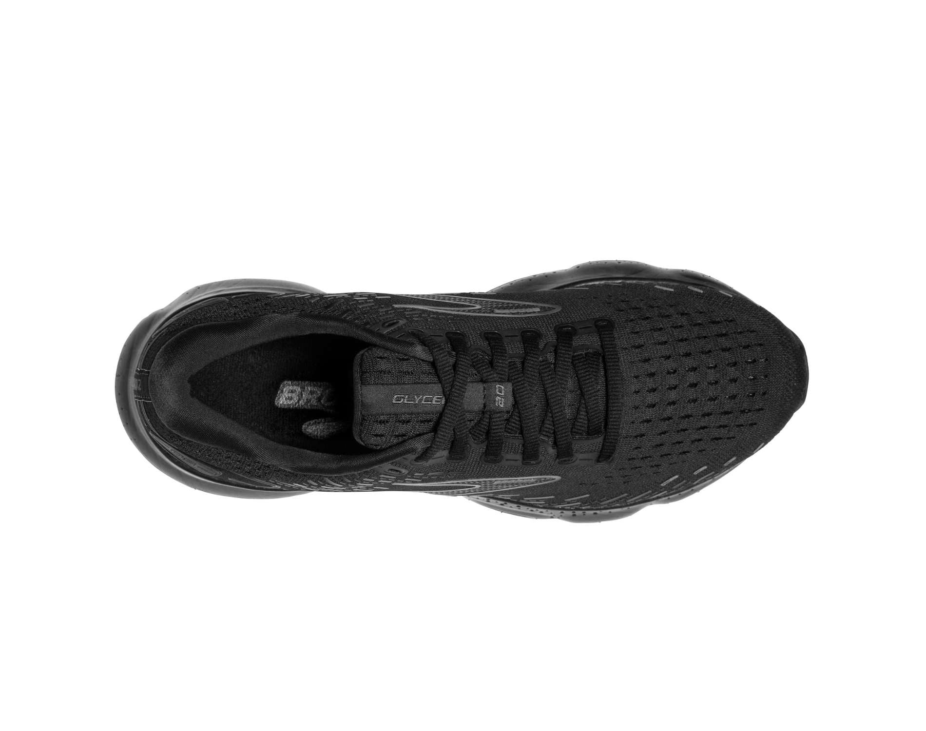 Brooks Glycerin 20 in b width womens running shoe in black colour