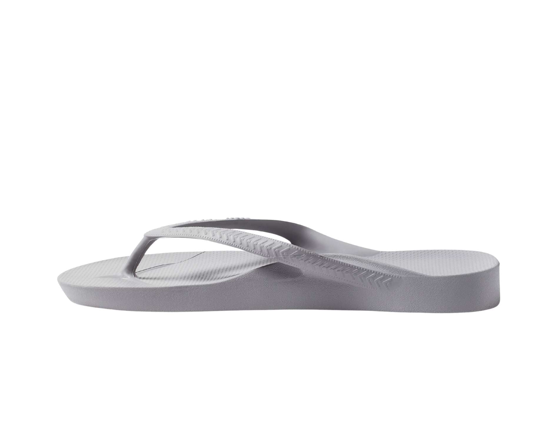 Archies arch support thongs in grey colour
