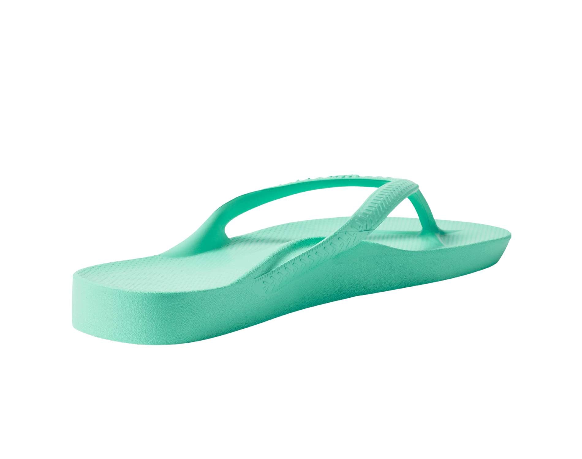 Archies arch support thongs in mint colour