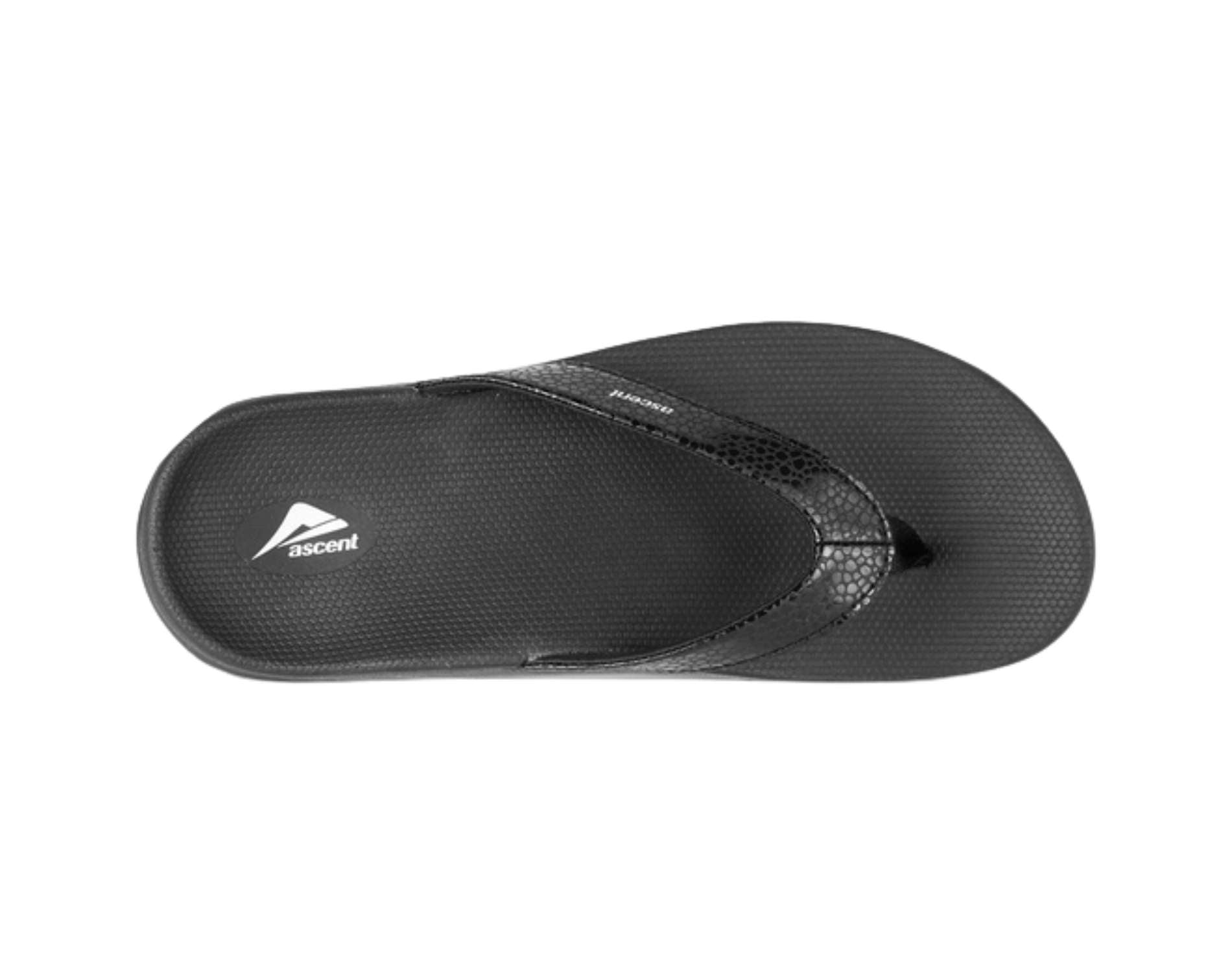 Ascent's Groove sandals for women in black colour