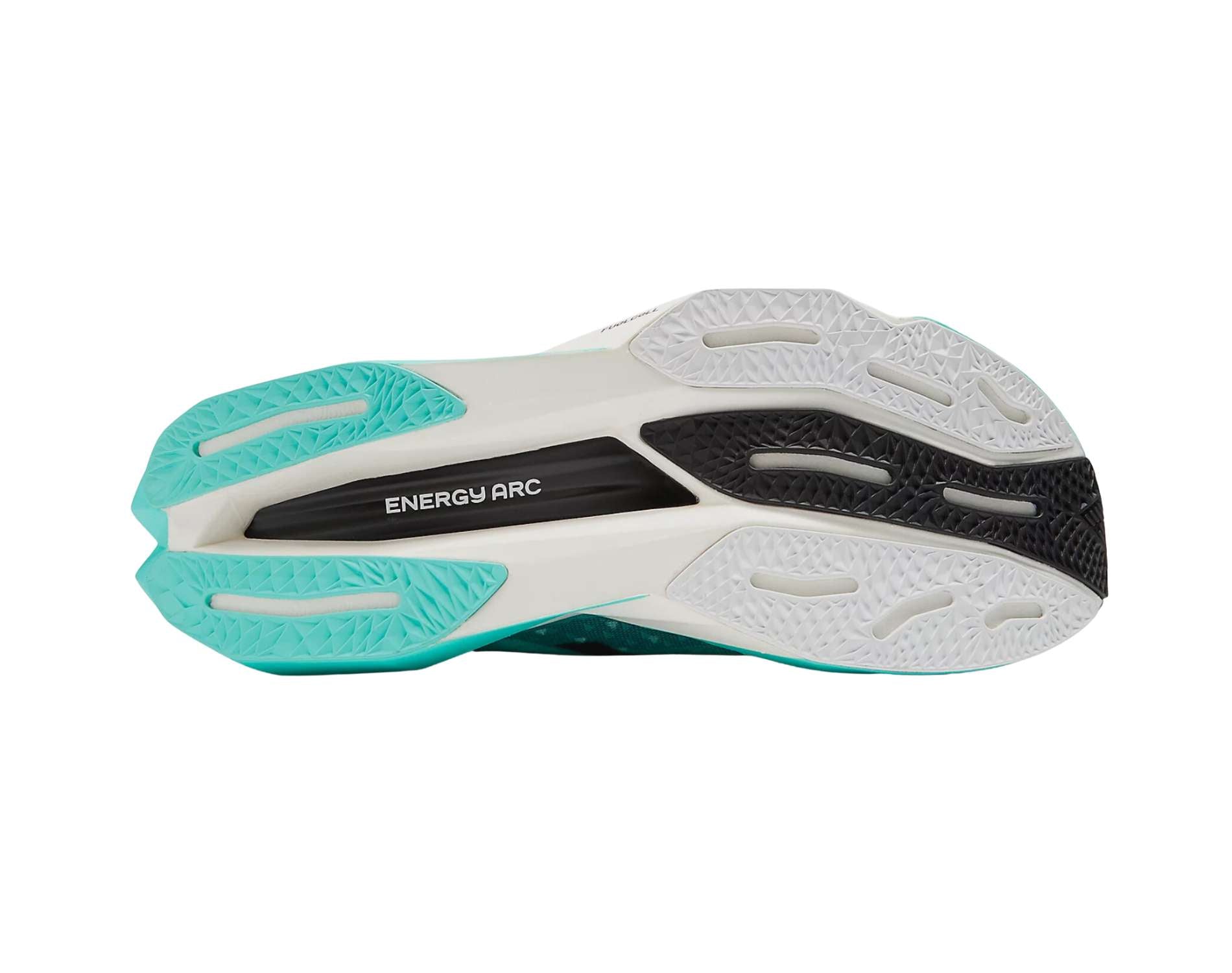 New Balance Fuelcell Supercomp Elite V4 Womens performance shoes in standard width in cyber jade colour