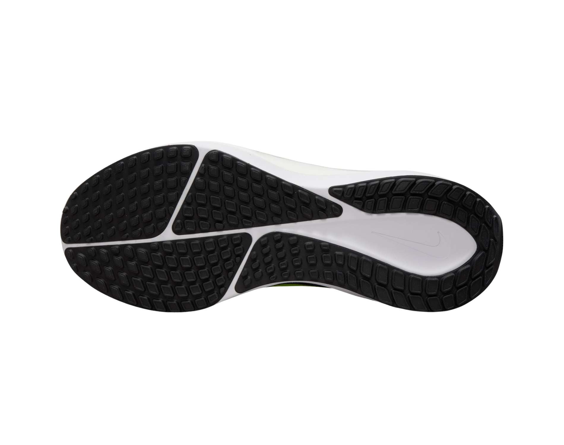 Nike Air Zoom Vomero 17 mens cushioned running shoe in standard d width in black volt lt smoke grey white colour