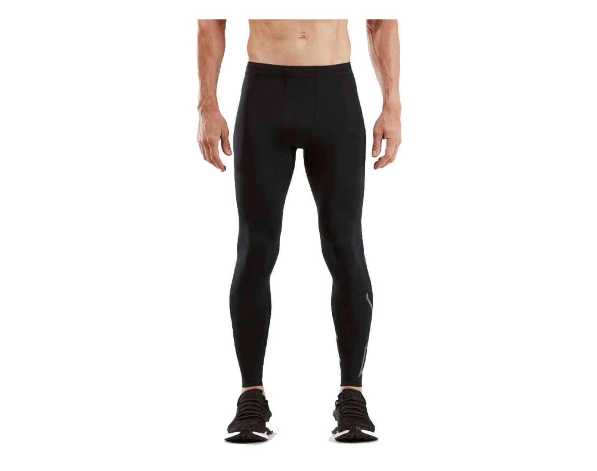 2XU Run compression tights for men in small size and black reflective colour