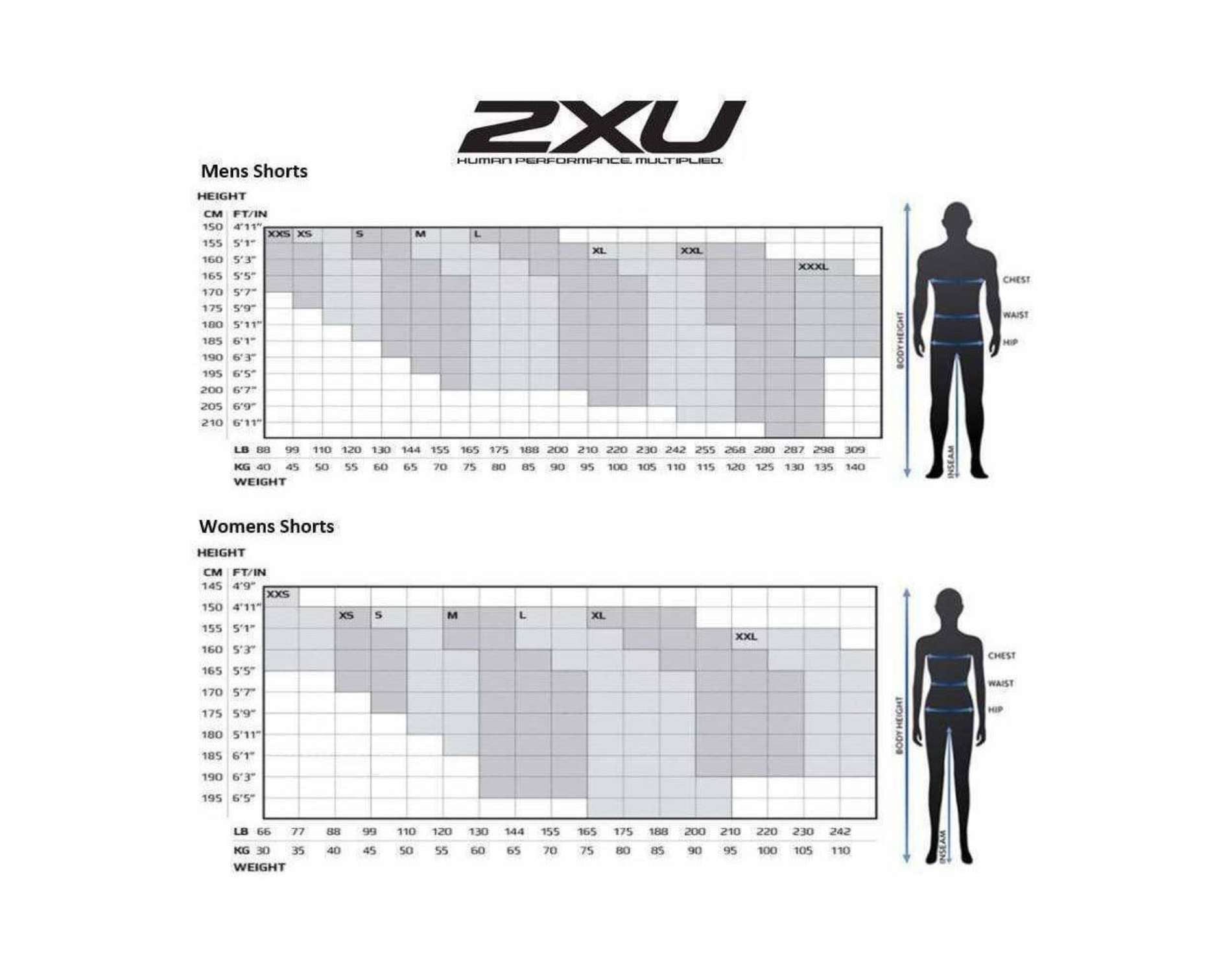 2XU Run compression tights for men in small size and black reflective colour