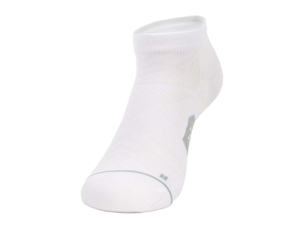White ankle sock on a white background