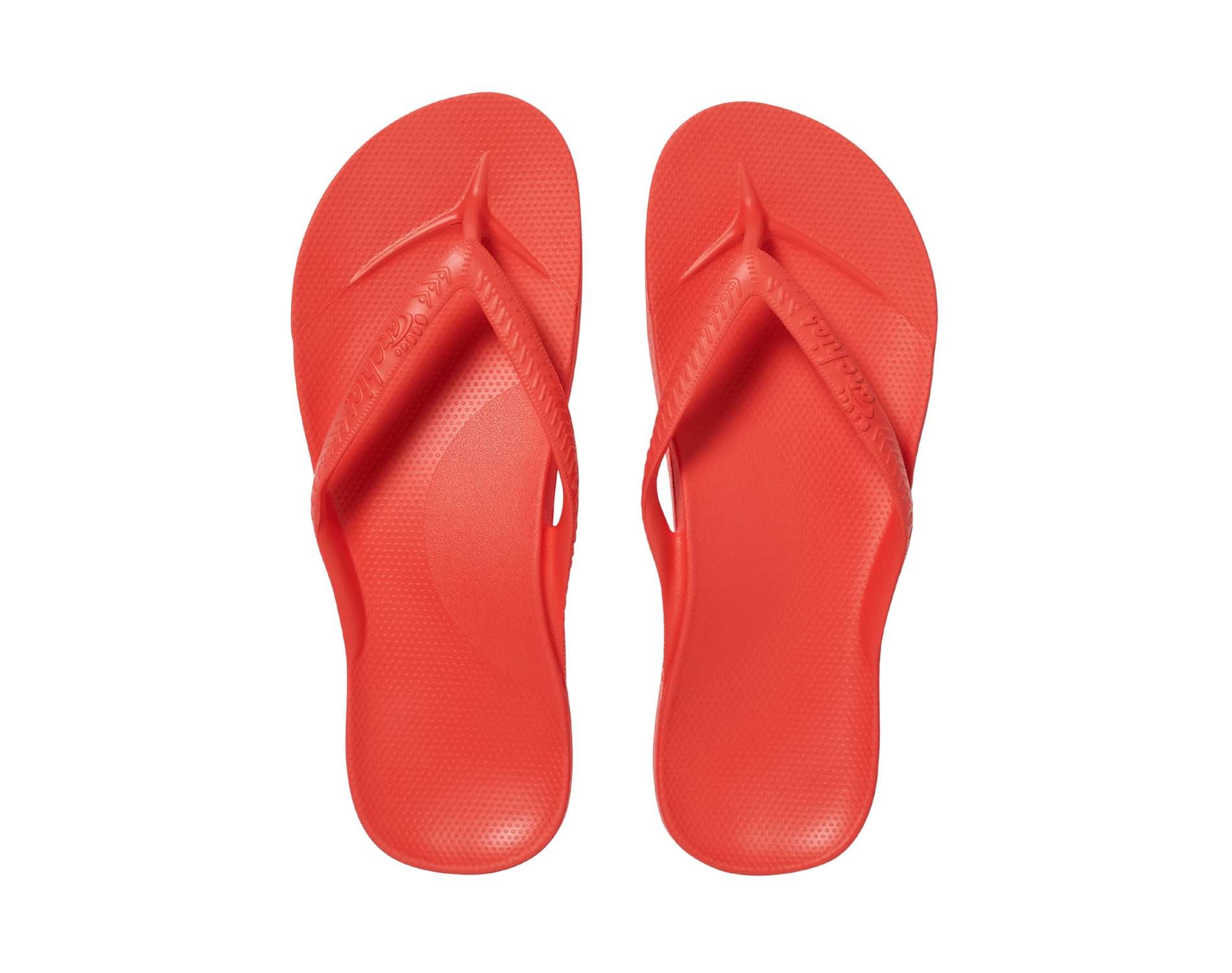 Archies Arch Support Thongs Coral – Active Feet