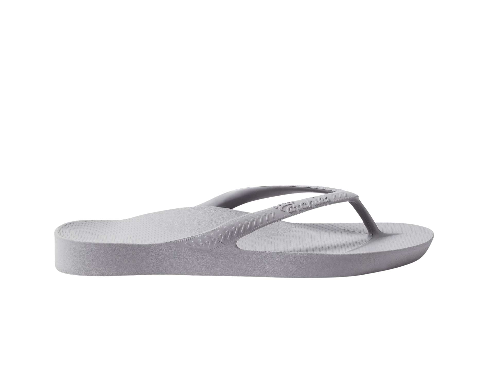 Archies arch support thongs in grey colour