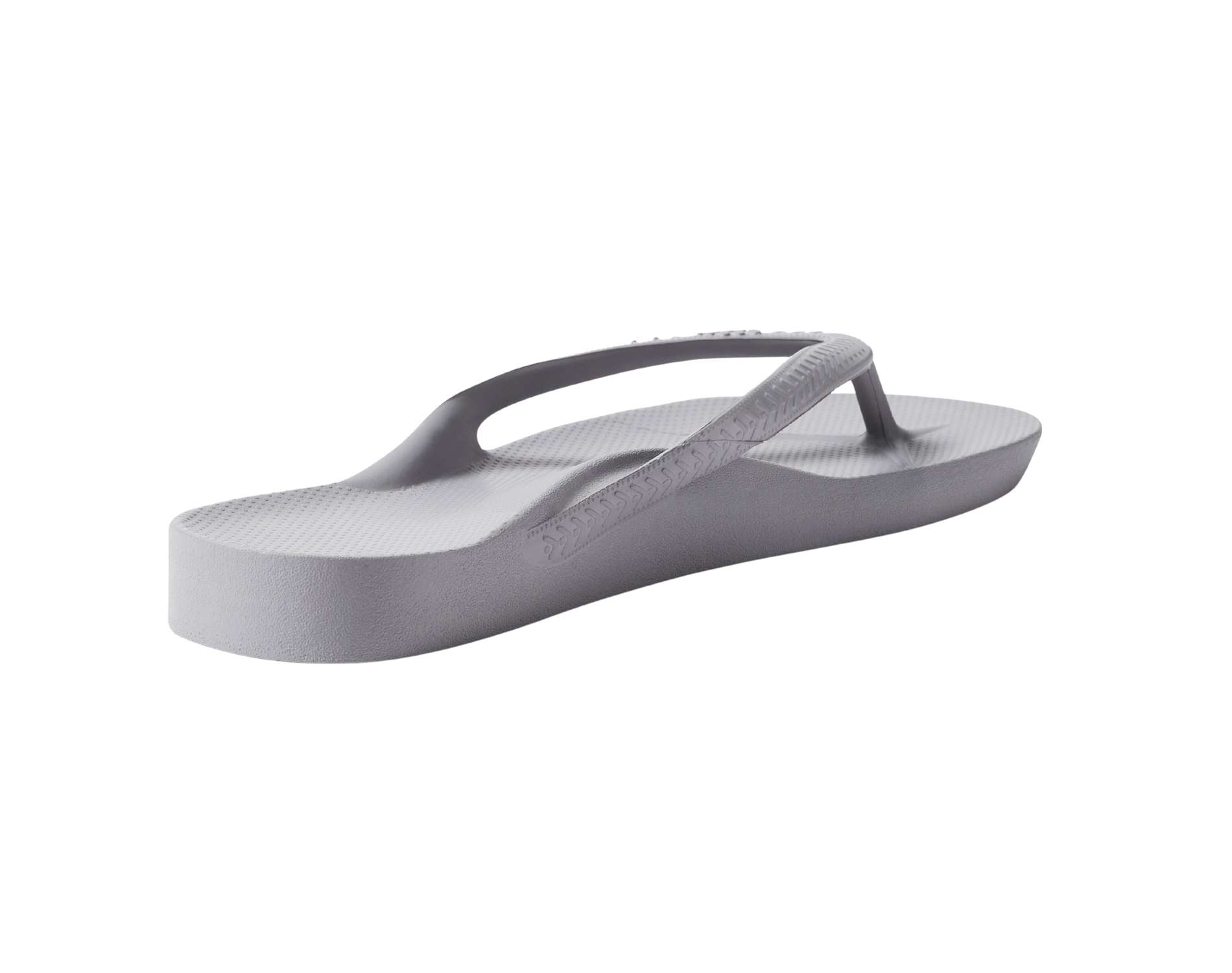 Archies arch support thongs in grey colour