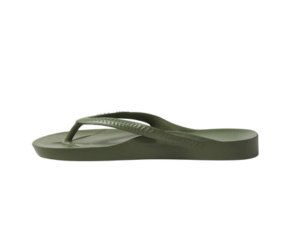 Archies arch support thongs in khaki colour