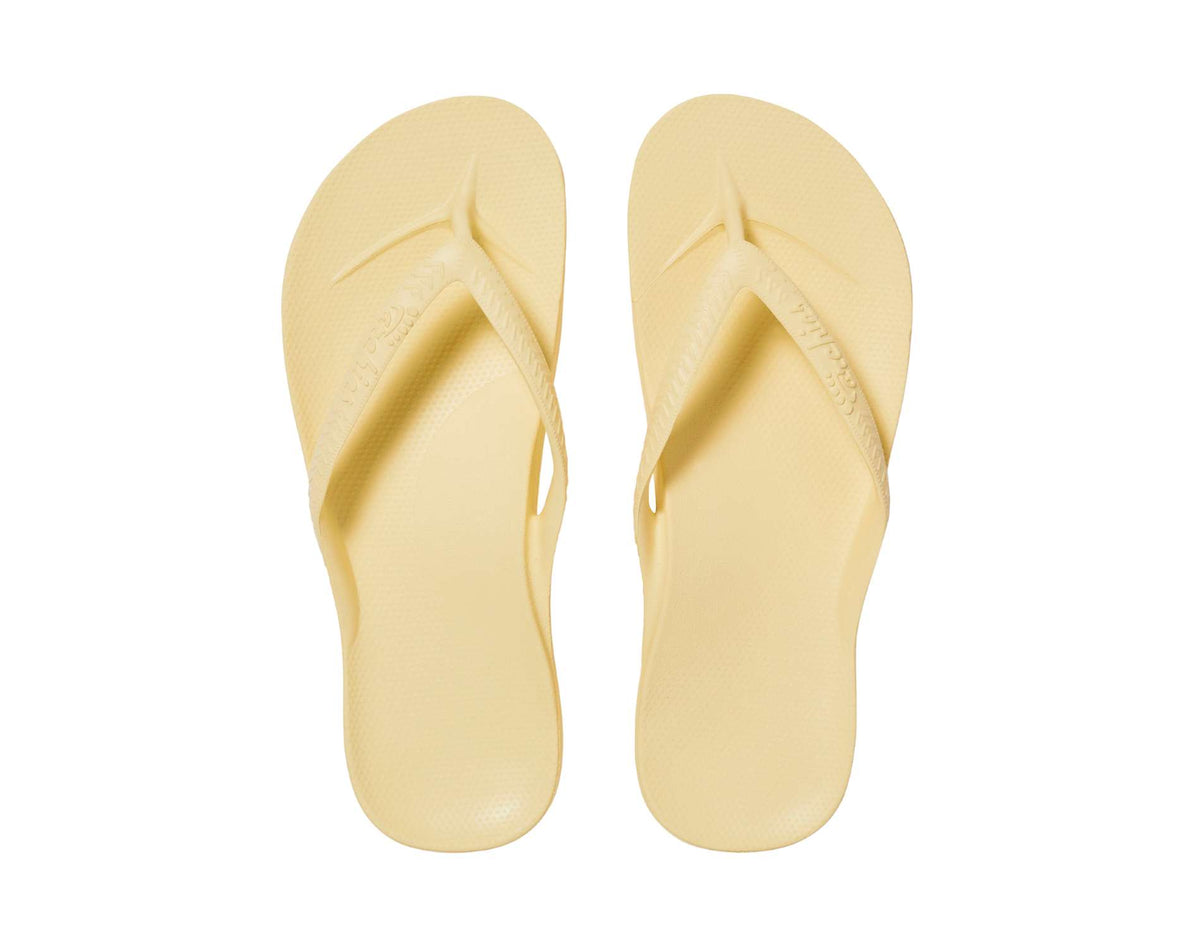 Archies Arch Support Thongs Lemon – Active Feet