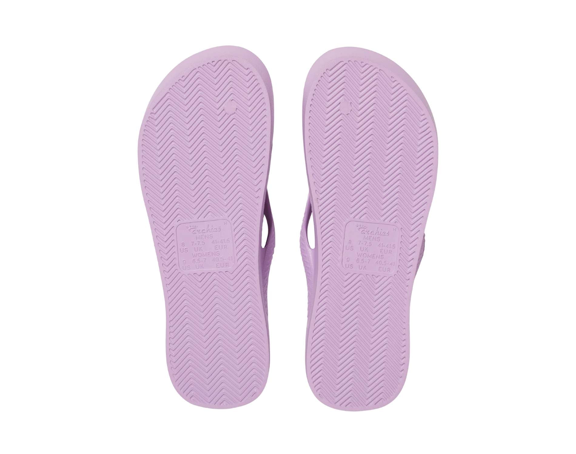 Archies Arch Support Thongs Lilac