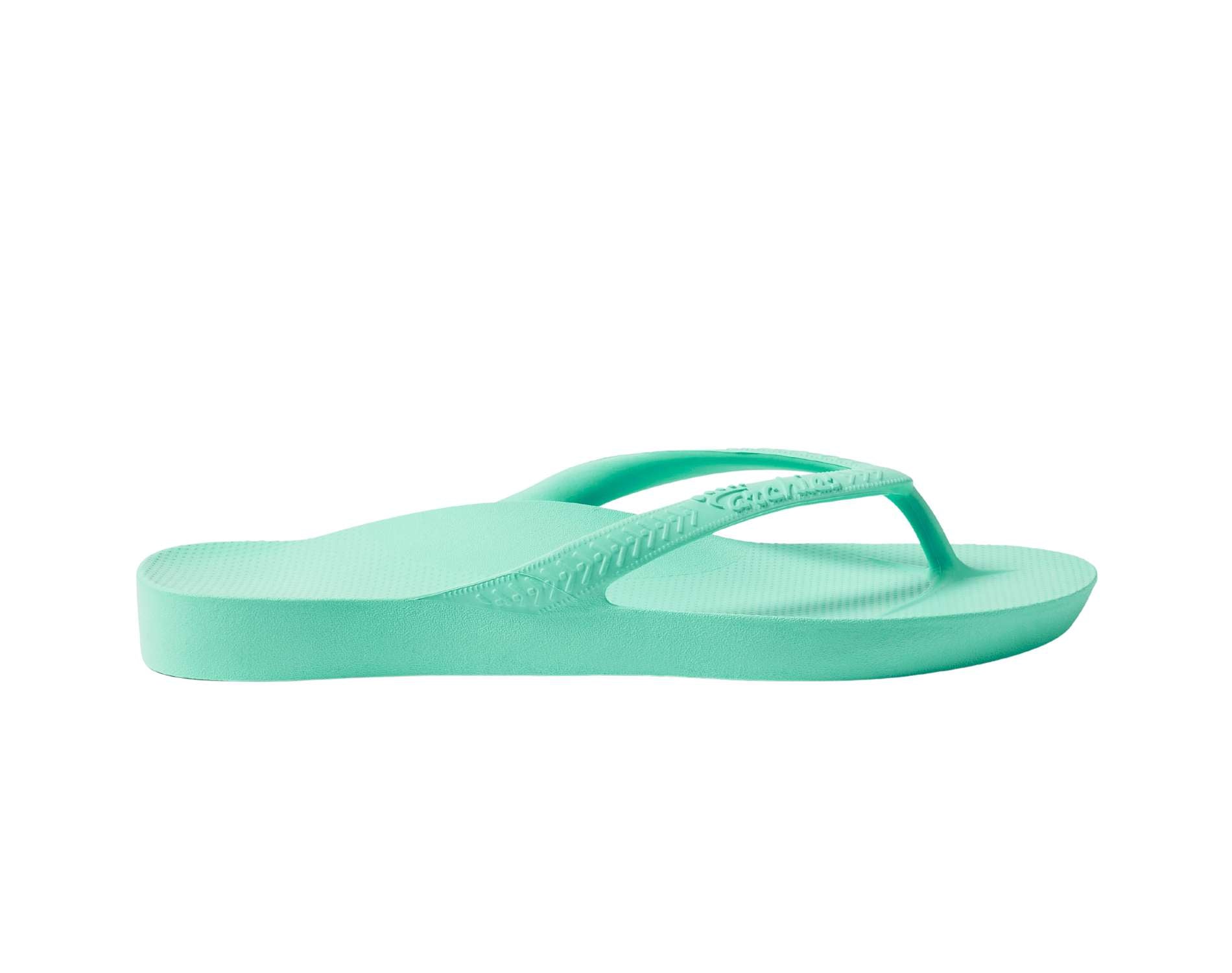Archies arch support thongs in mint colour