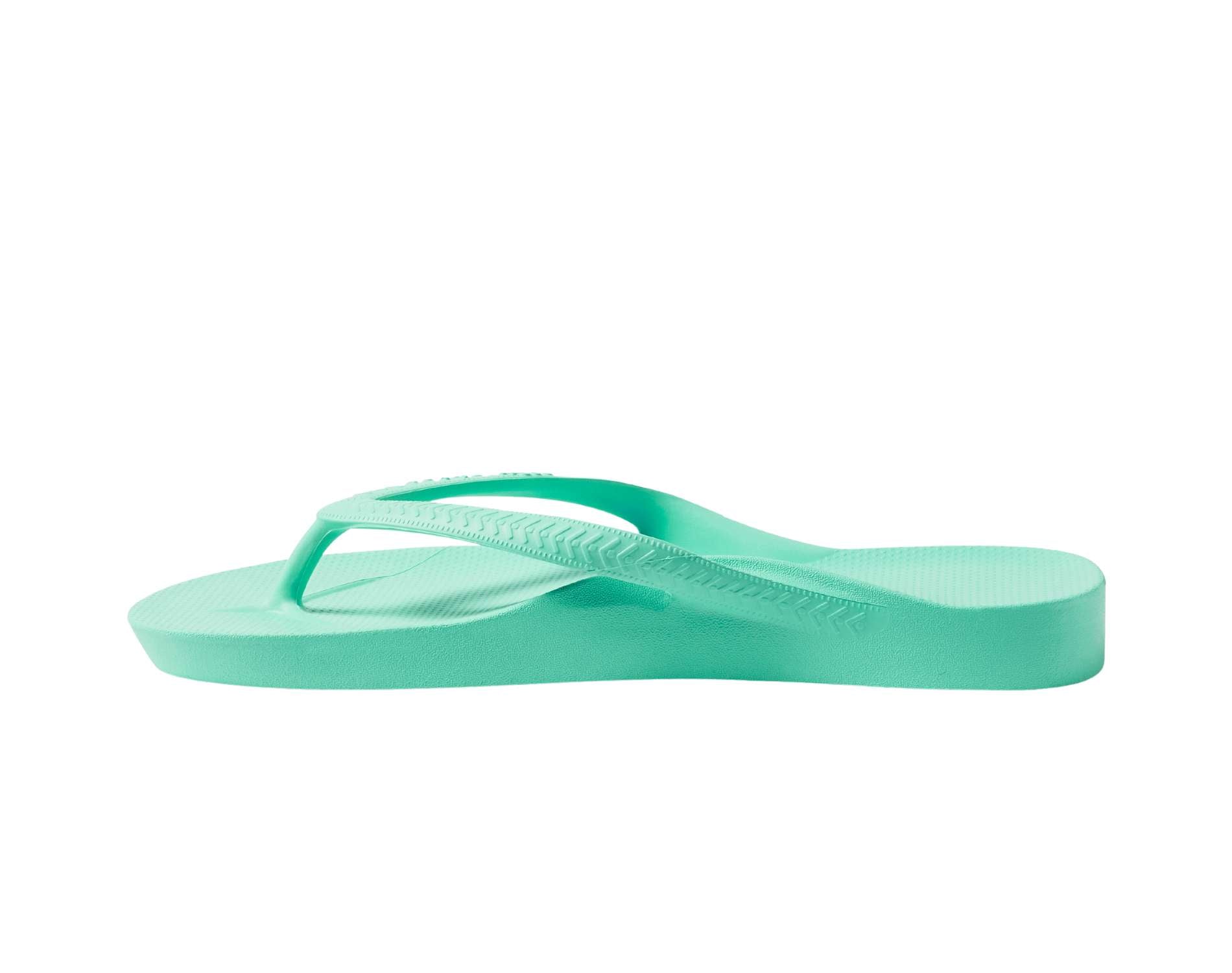 Archies arch support thongs in mint colour