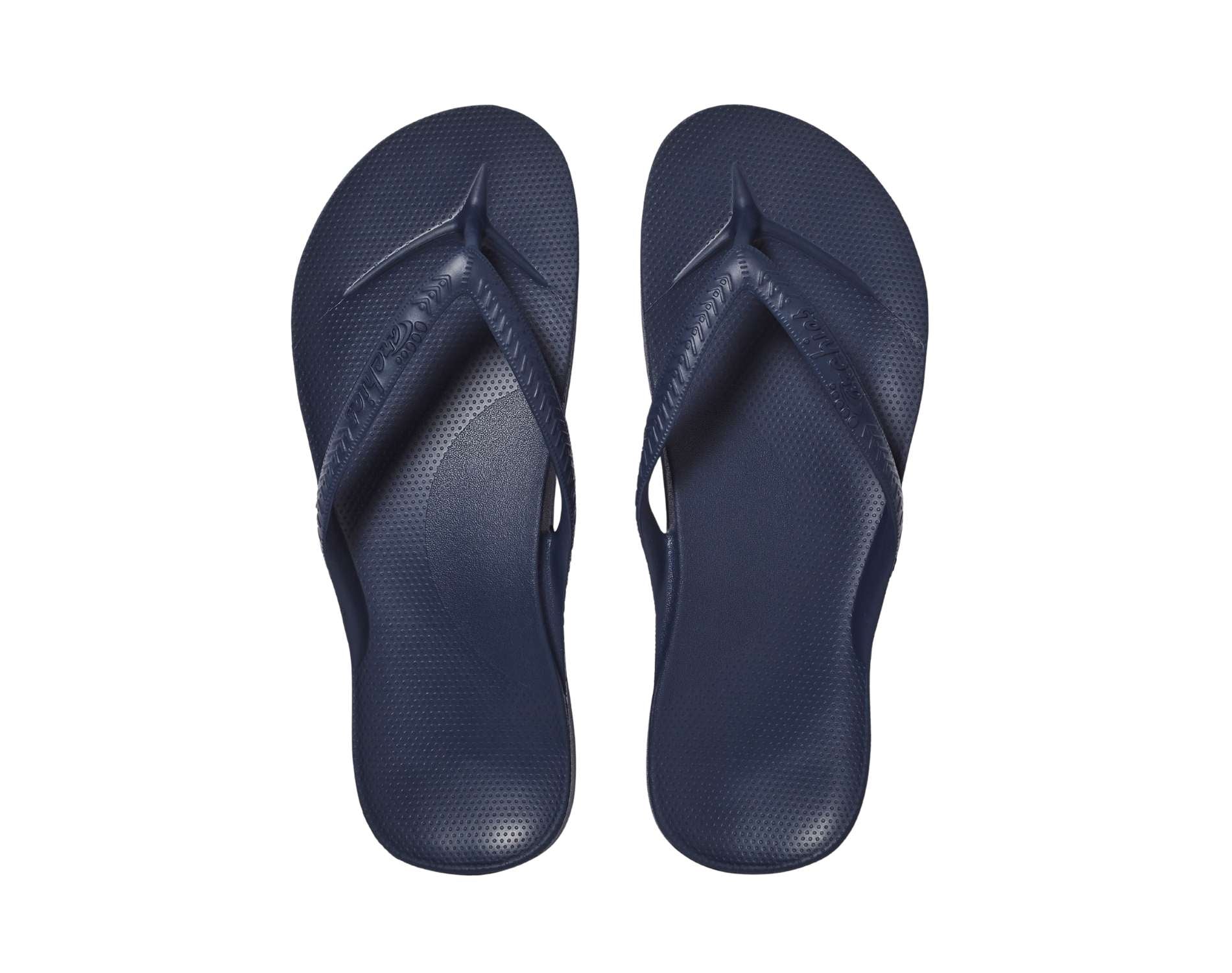 Archies arch support thongs in navy colour