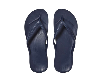 Archies arch support thongs in navy colour