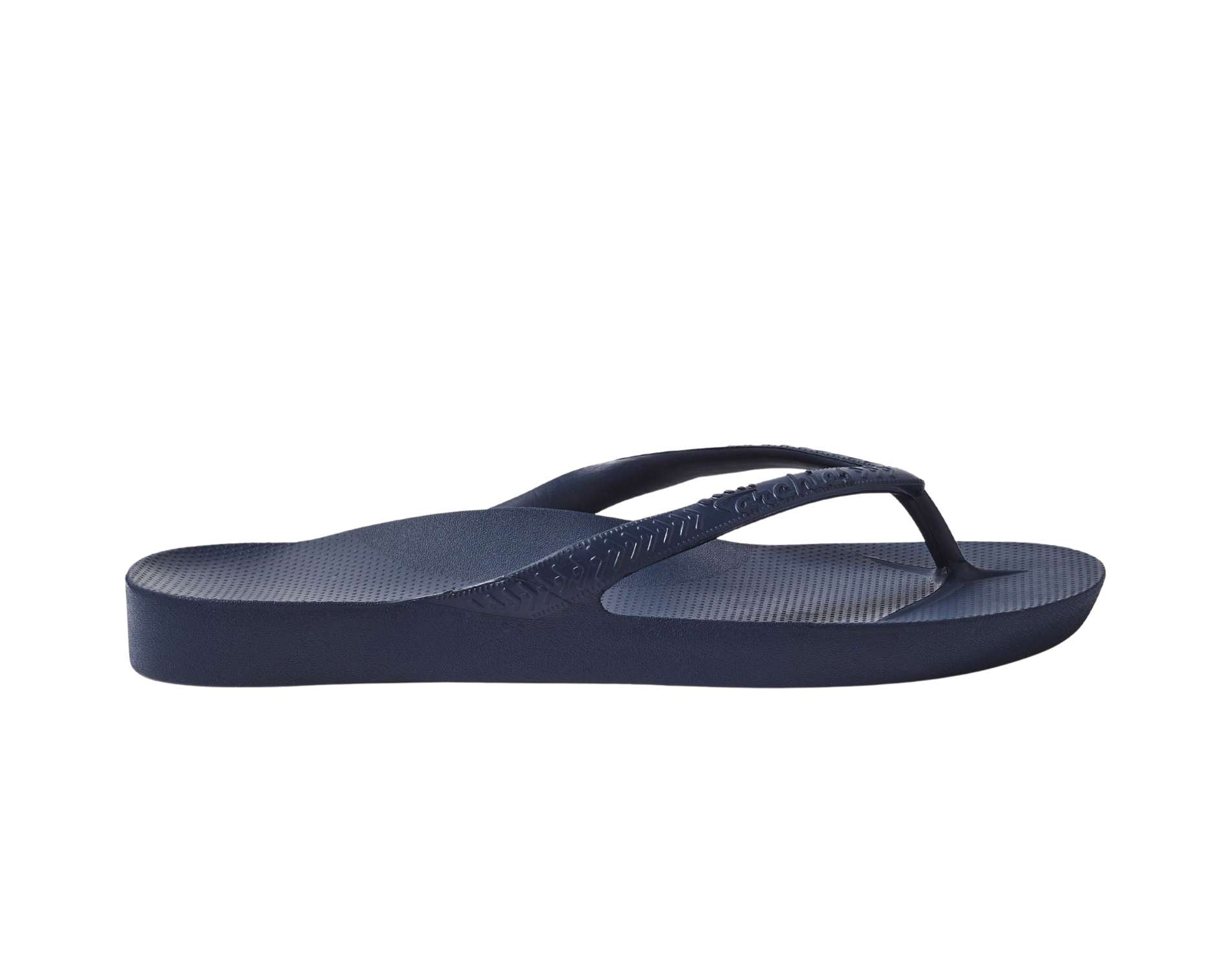 Archies arch support thongs in navy colour