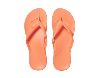 Archie arch support thongs in orange colour