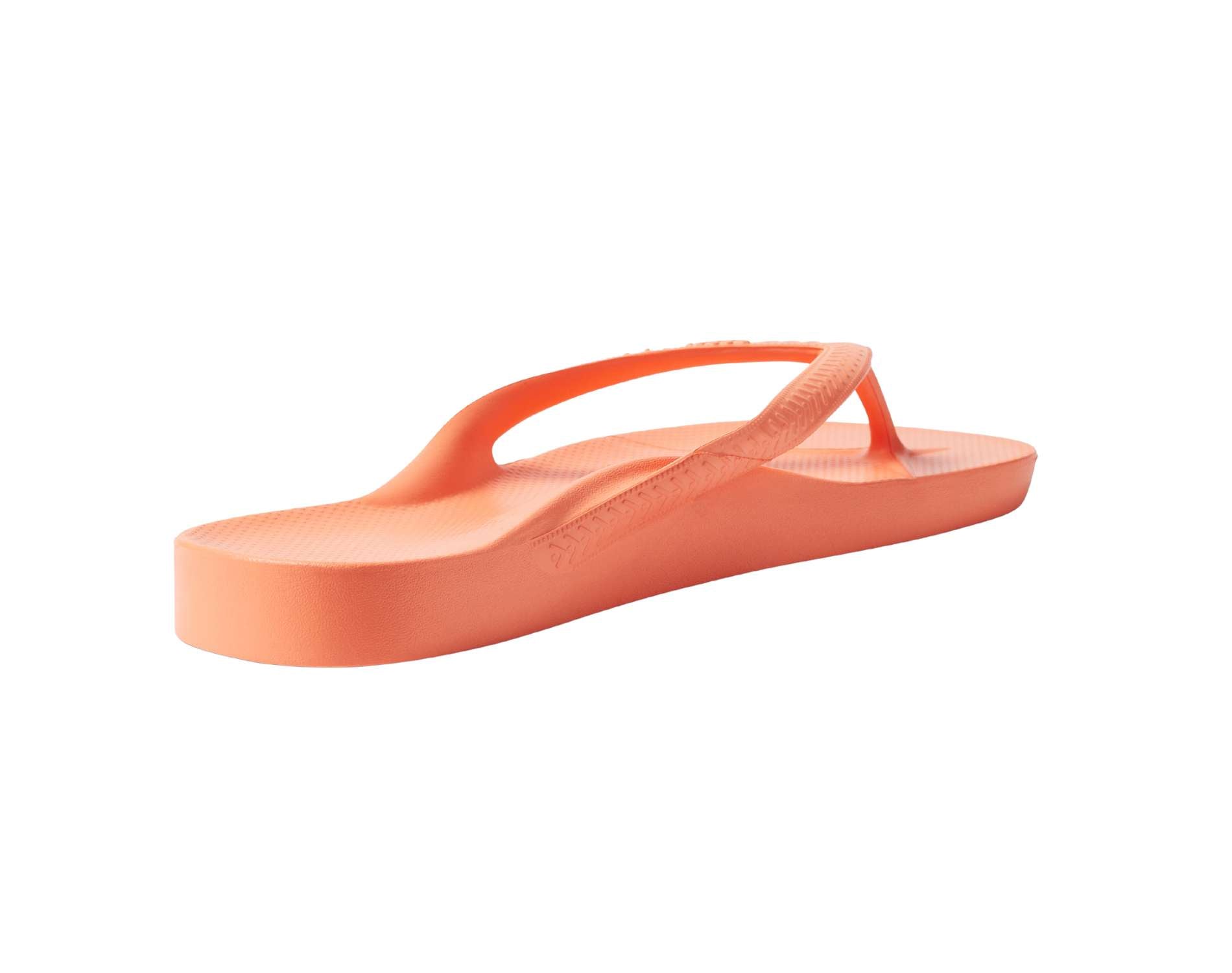 Archie arch support thongs in orange colour