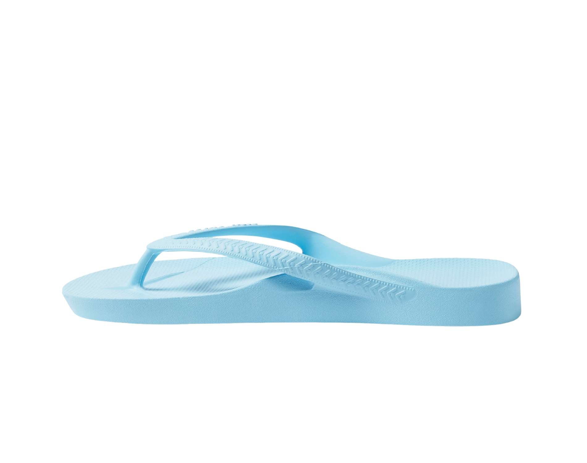 Archies arch support thongs in sky blue colour
