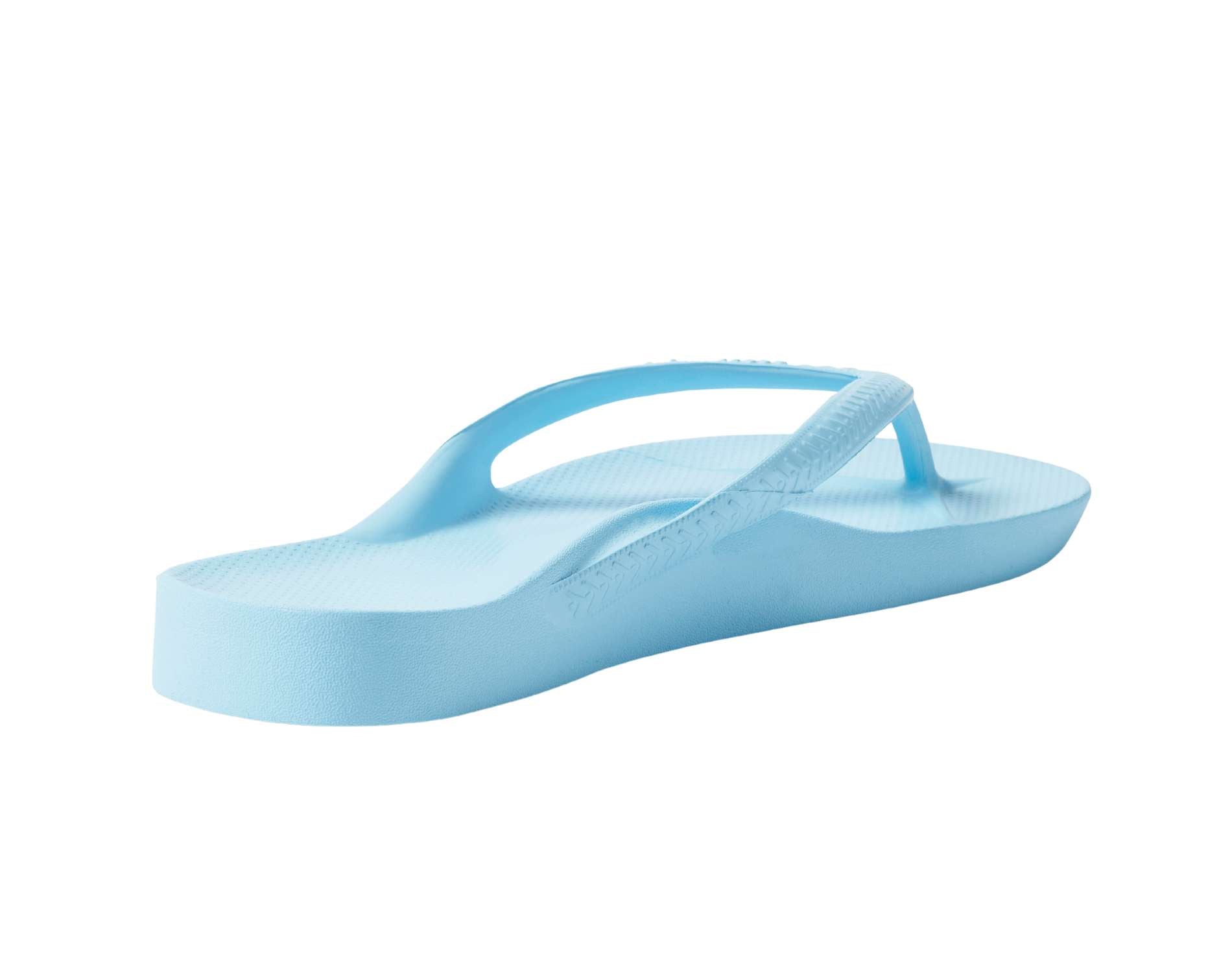 Archies arch support thongs in sky blue colour