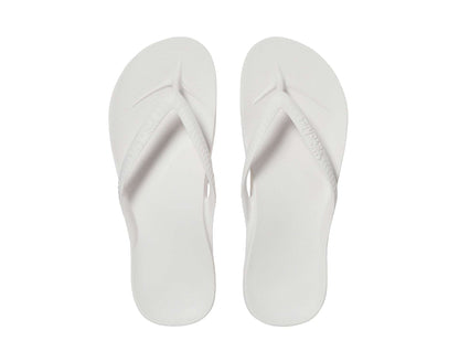 Archies arch support thongs in white colour