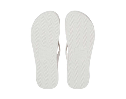 Archies arch support thongs in white colour