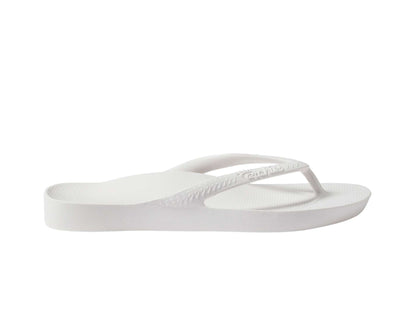 Archies arch support thongs in white colour