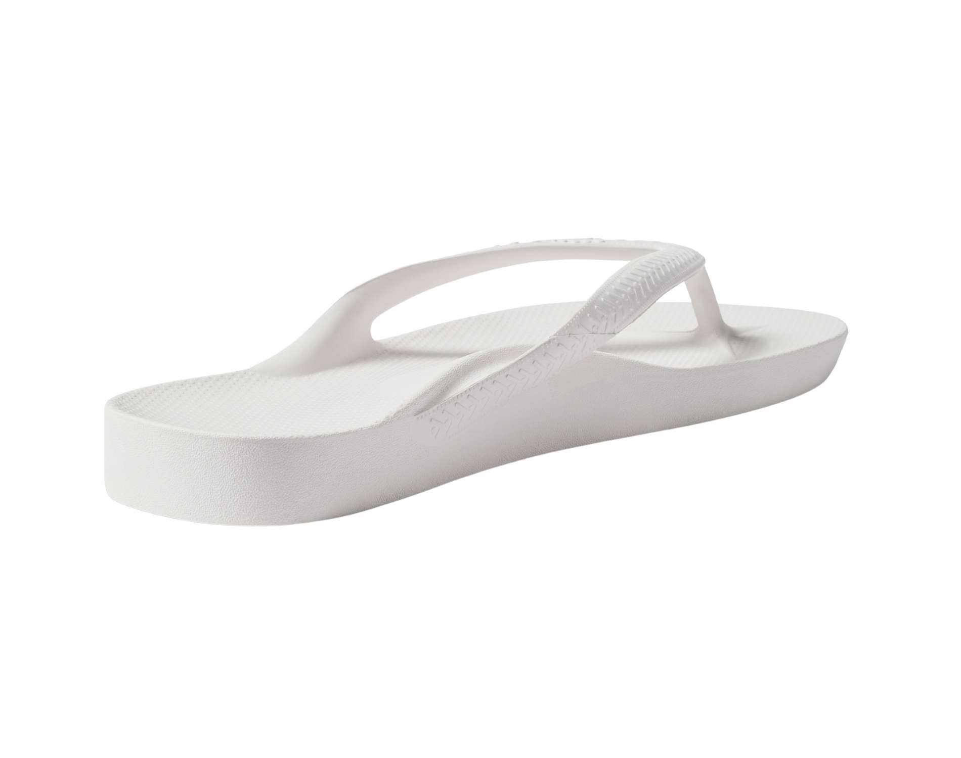 Archies arch support thongs in white colour