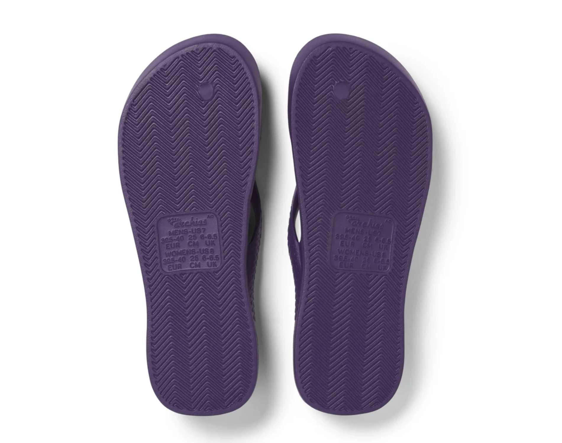 Archies Arch Support Thongs Acai Purple