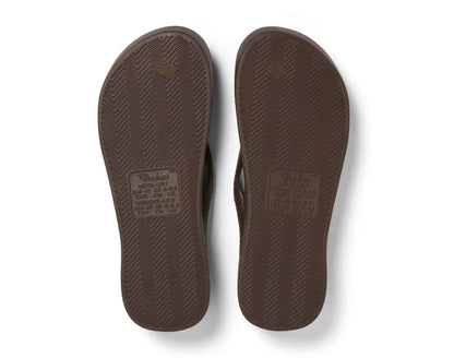 Archies Arch Support Thongs Brown