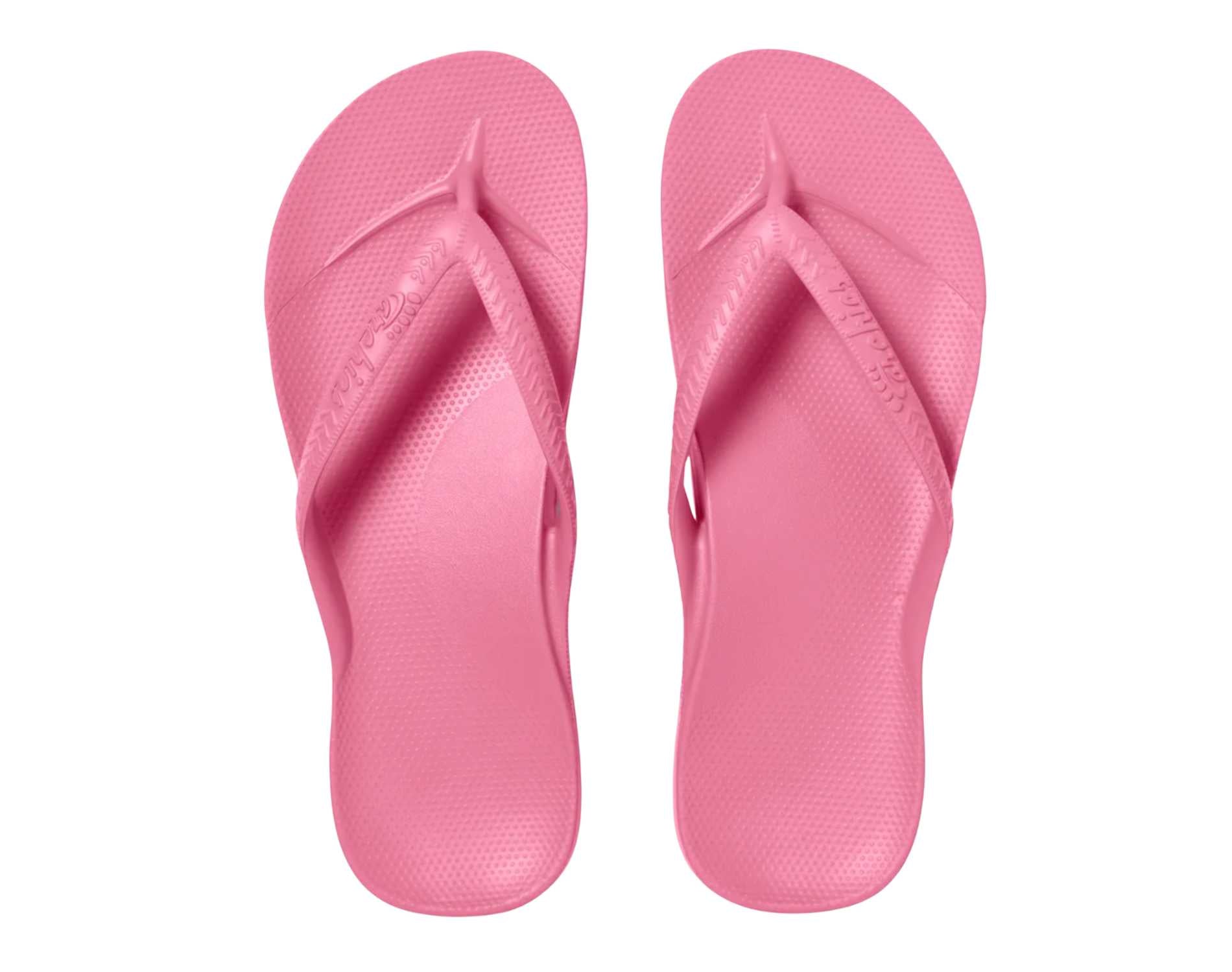 Archies Arch Support Thongs Hot Pink