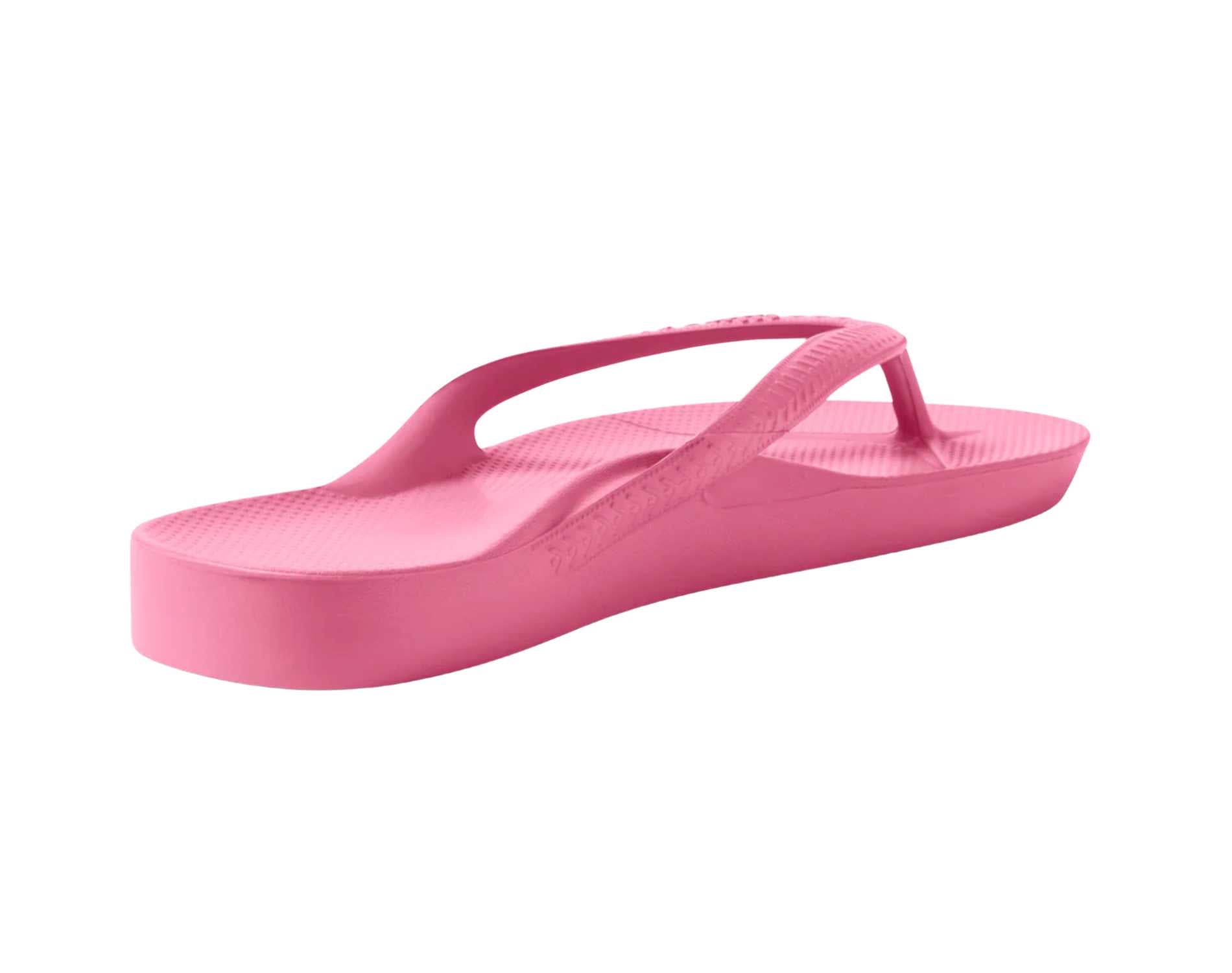 Archies Arch Support Thongs Hot Pink