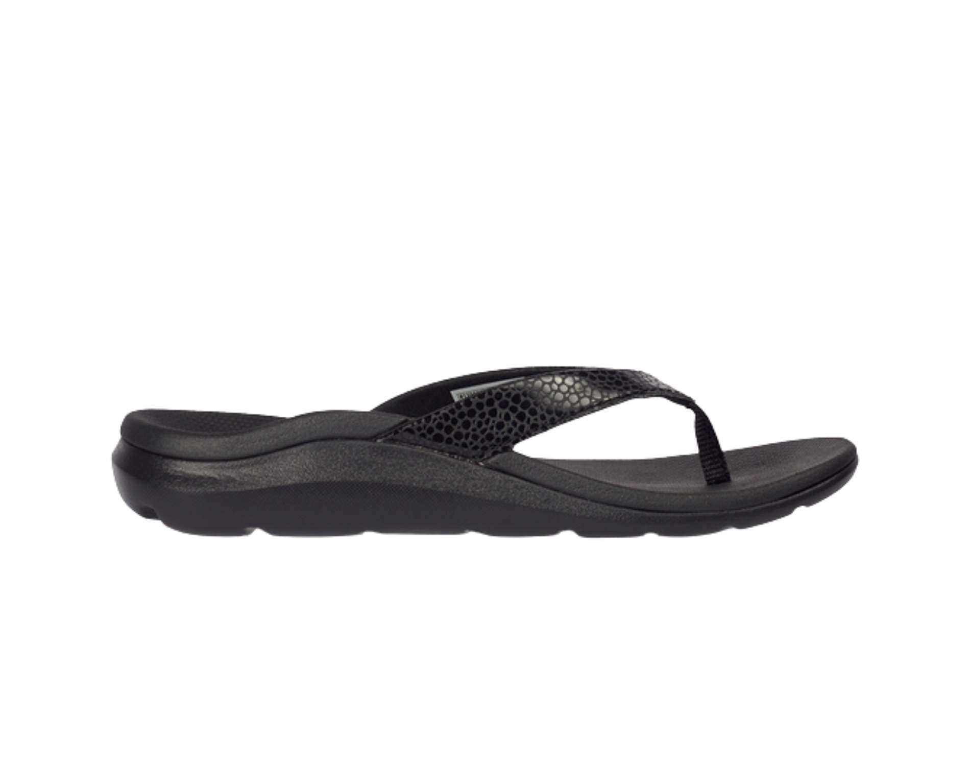 Ascent's Groove sandals for women in black colour