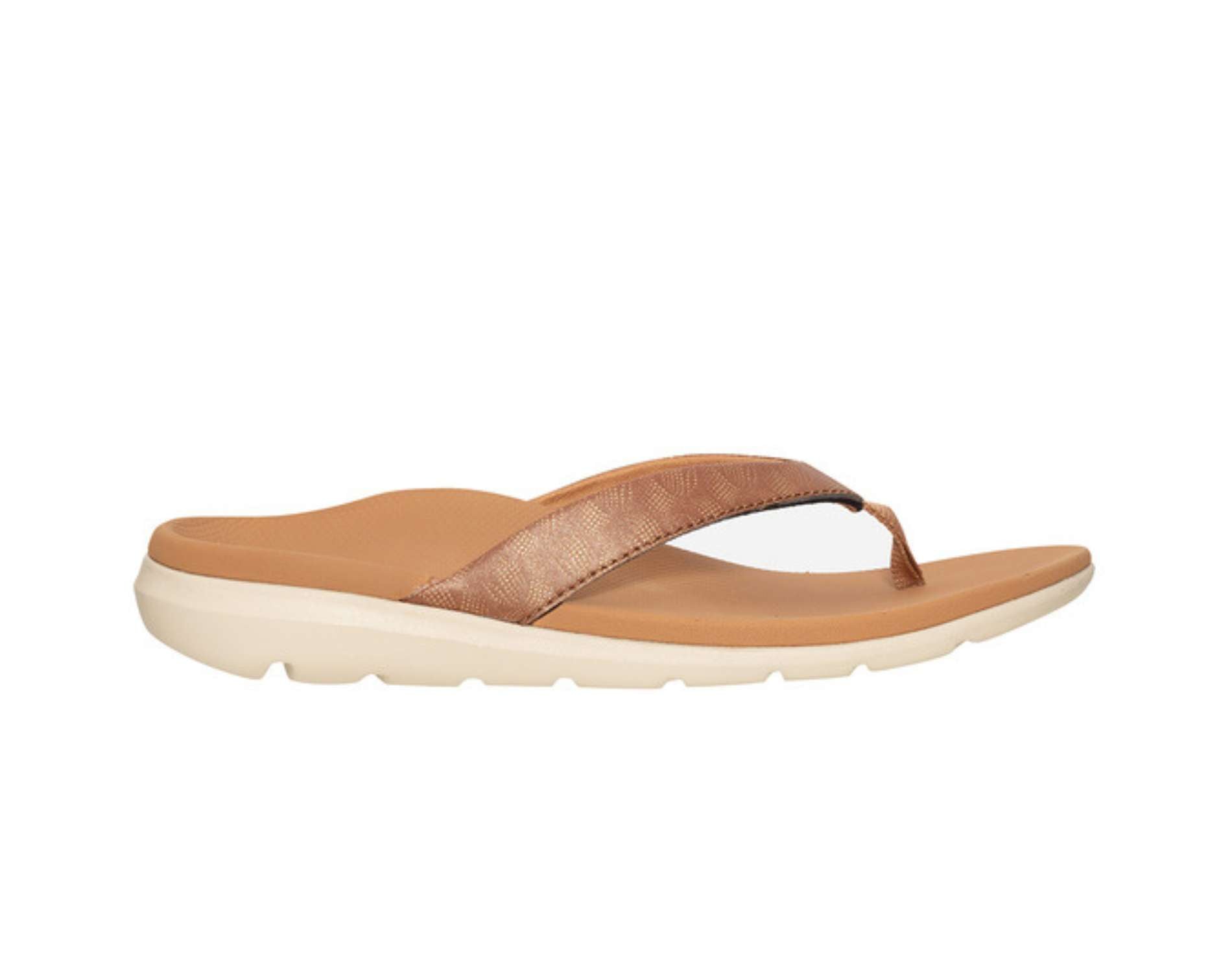 Ascent's Groove sandals for women in caramel colour