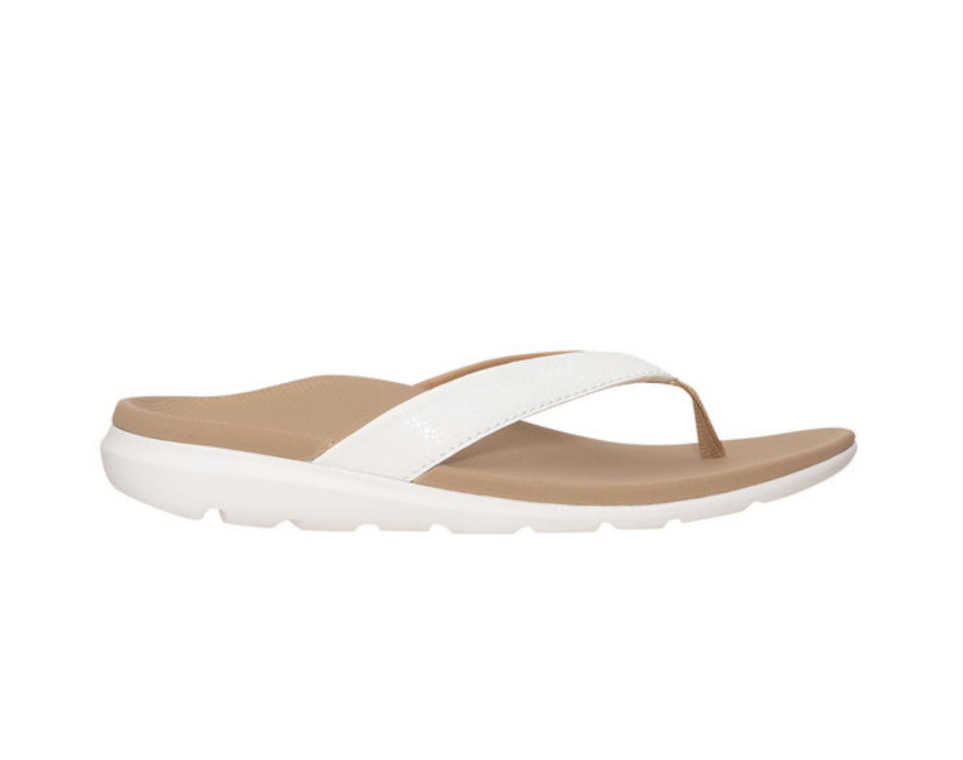 Ascent's Groove sandals for women in white colour