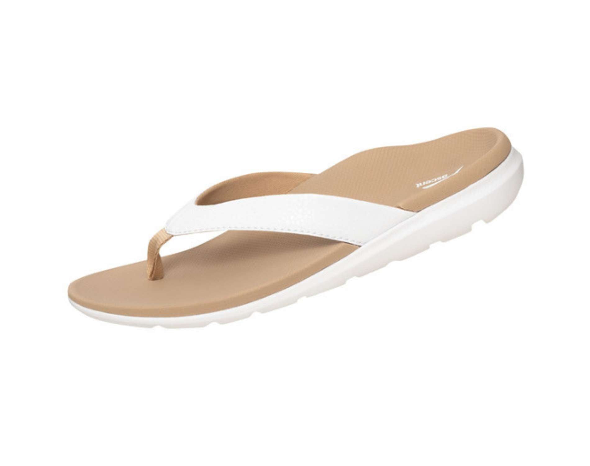 Ascent's Groove sandals for women in white colour