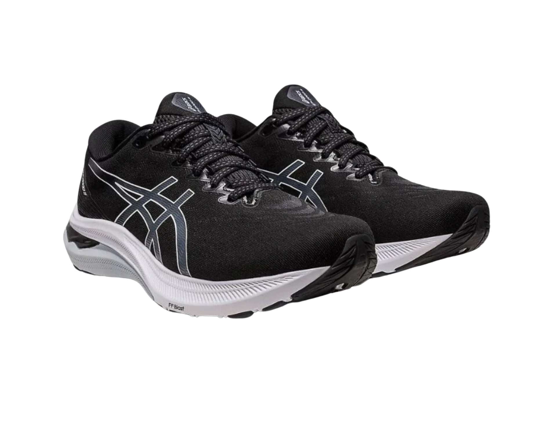 Asics GT 2000 11 Womens running shoe in narrow 2A width in black and white colour