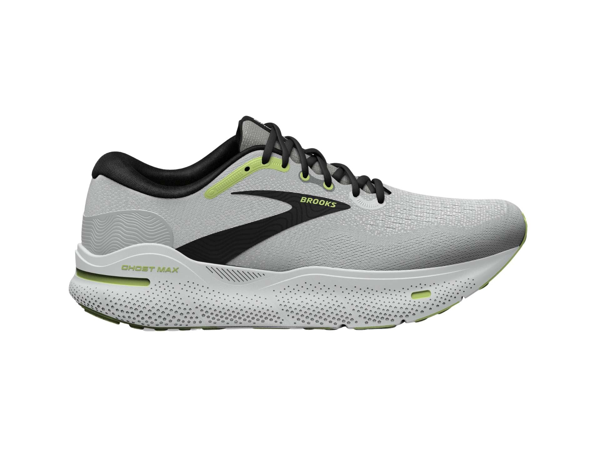 Brooks Ghost Max mens neutral running shoe in d standard with in dawn blue black green colour