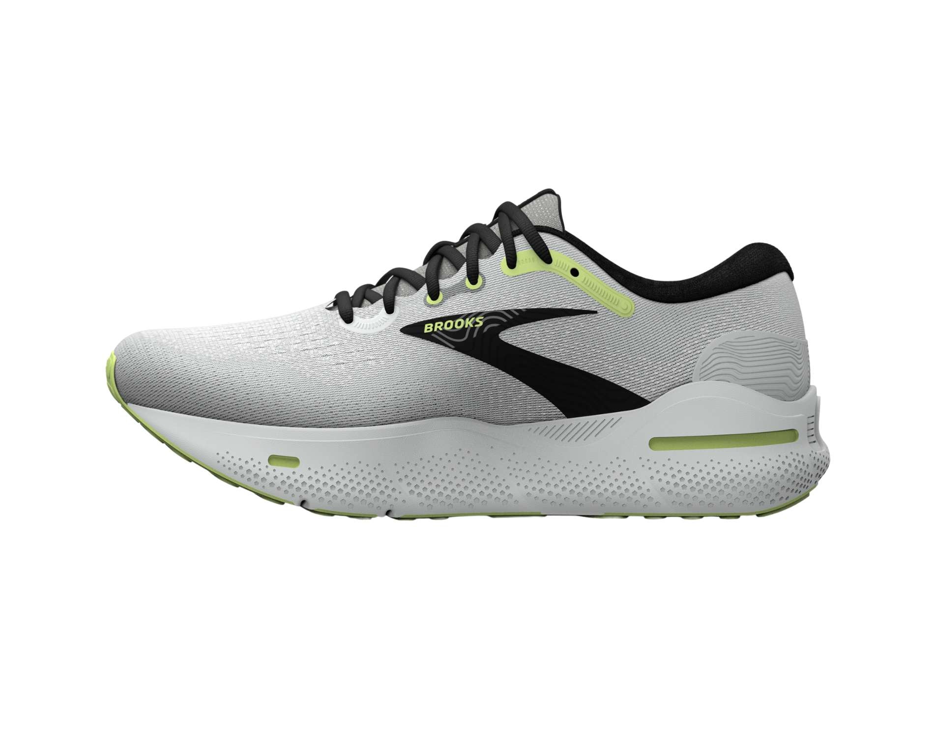 Brooks Ghost Max mens neutral running shoe in d standard with in dawn blue black green colour