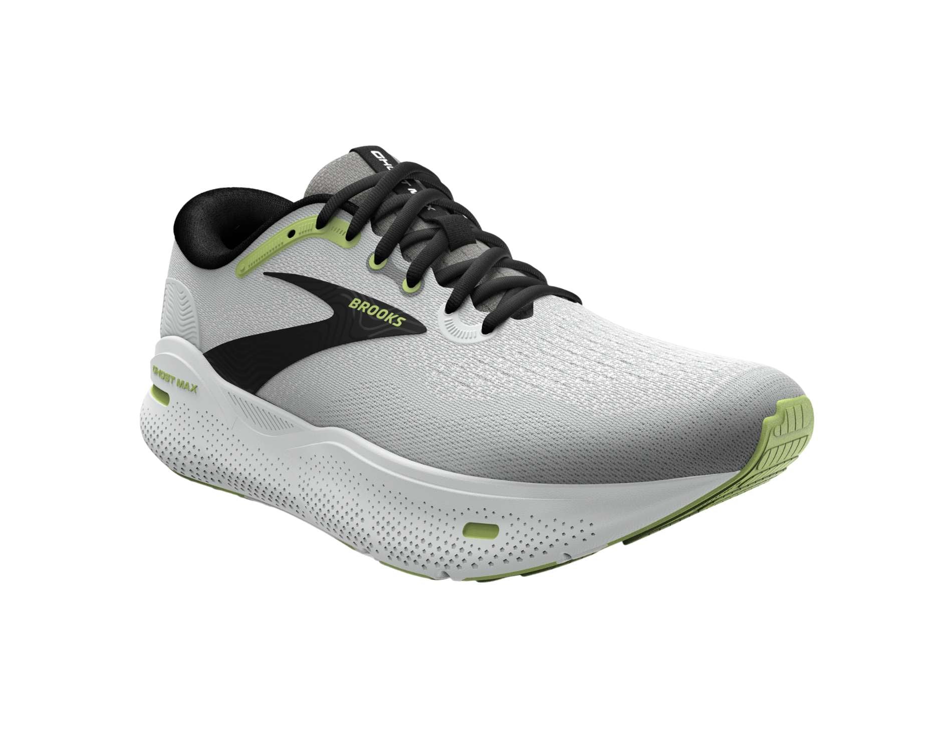 Brooks Ghost Max mens neutral running shoe in d standard with in dawn blue black green colour