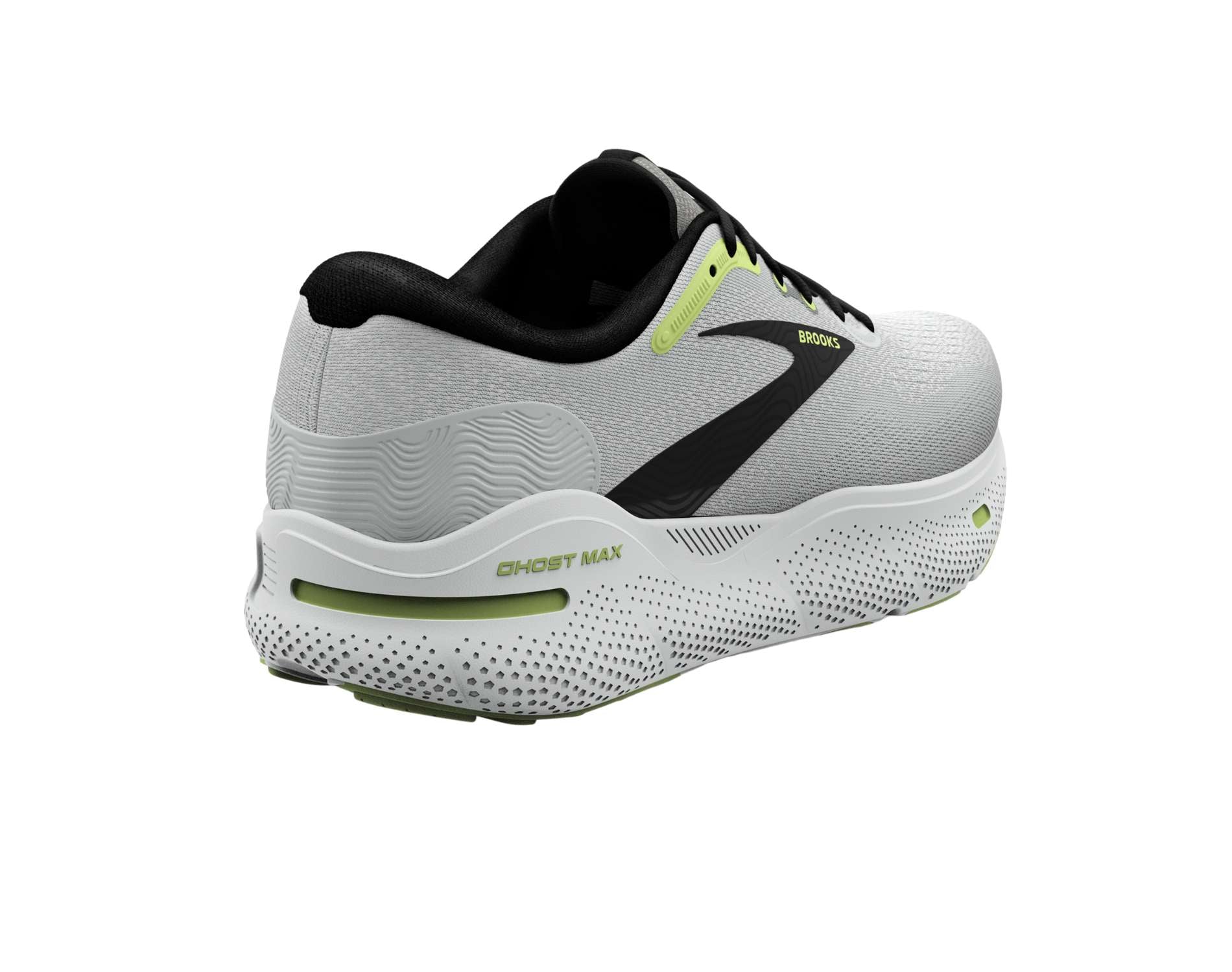 Brooks Ghost Max mens neutral running shoe in d standard with in dawn blue black green colour