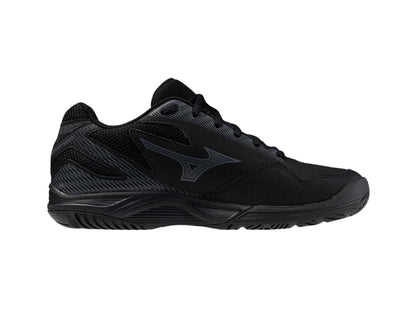 Mizuno Stealth Star Jr Kids netball shoes in black ebony colour