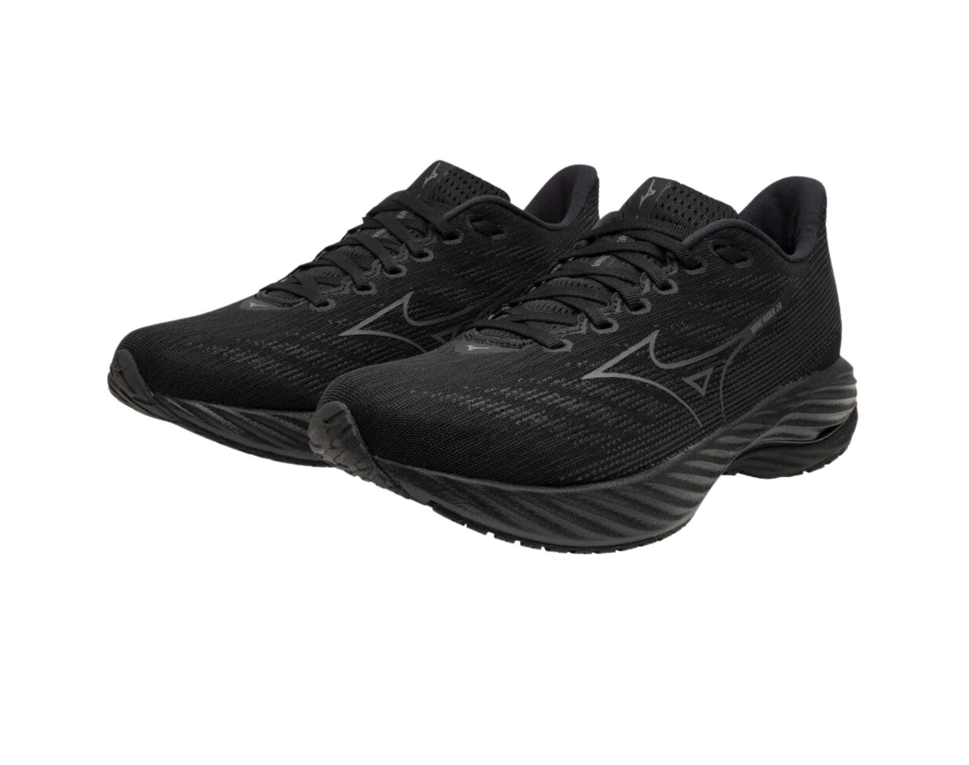 Mizuno Wave rider 28 Mens 2e wide widthBlack Quiet Shade Ebony 03