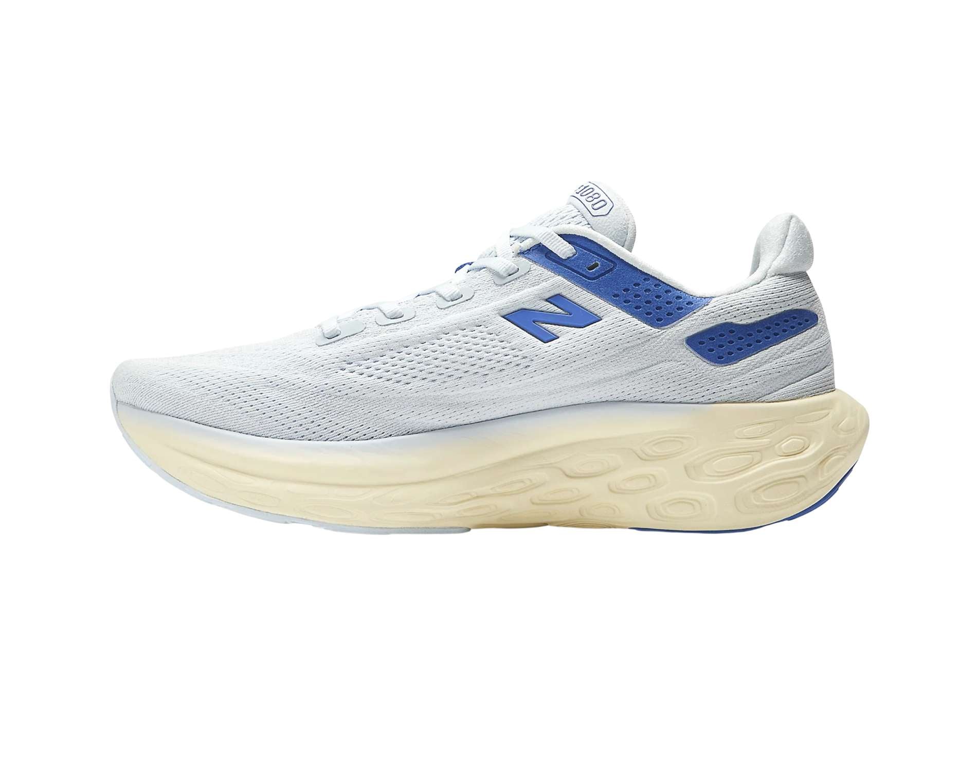 New Balance's Fresh Foam 1080 v 13 mens running shoe in d width in starlight marine blue colour