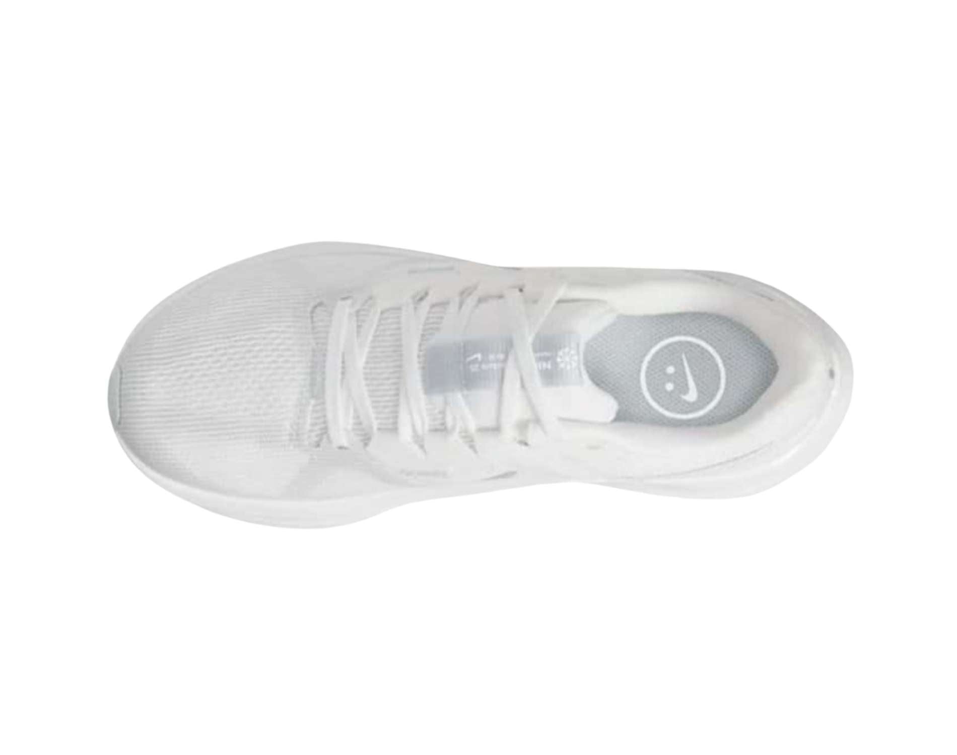 Nikes Zoom Structure 25 womens road running shoes in white pure silver platinum colour. 