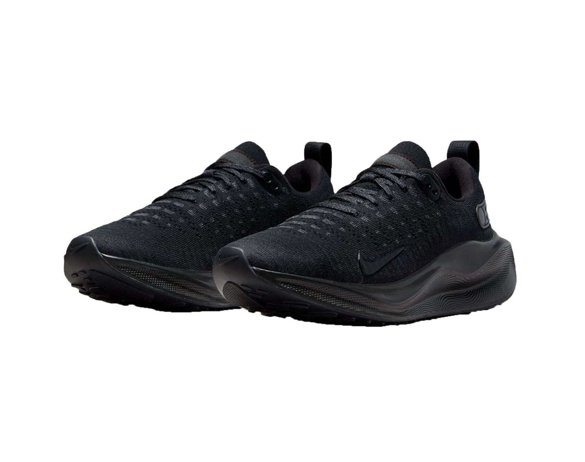 Nike React Infinity Run Flyknit 4 Womens running shoe in b width in black black anthracite colour