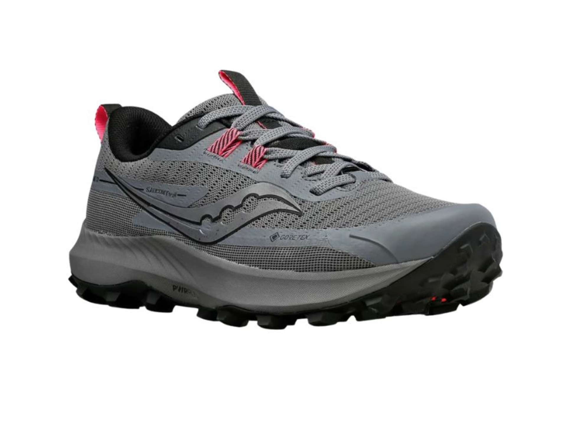 Saucony Peregrine 13 GTX Womens standard width in gravel black colour