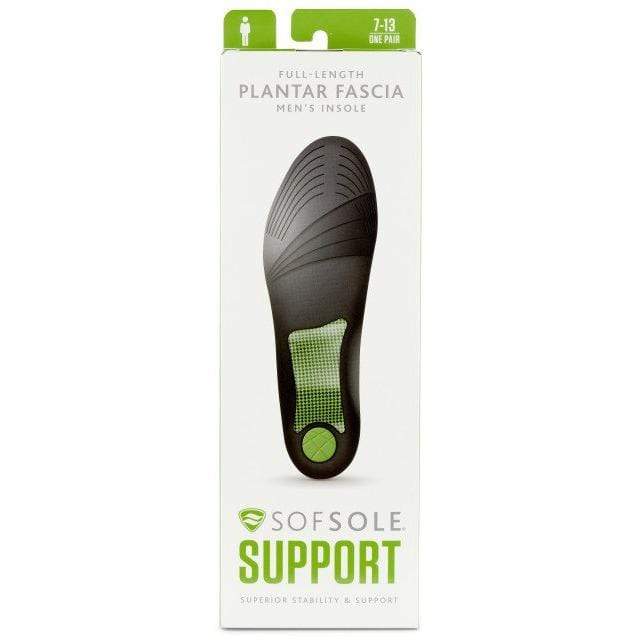 Sof Sole Insoles OSFA / Green Sof Sole Full Length Plantar Fascia Mens Active Feet 096506188748
