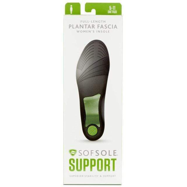 Sof Sole Insoles OSFA / Green Sof Sole Full Length Plantar Fascia Womens Active Feet 096506188755